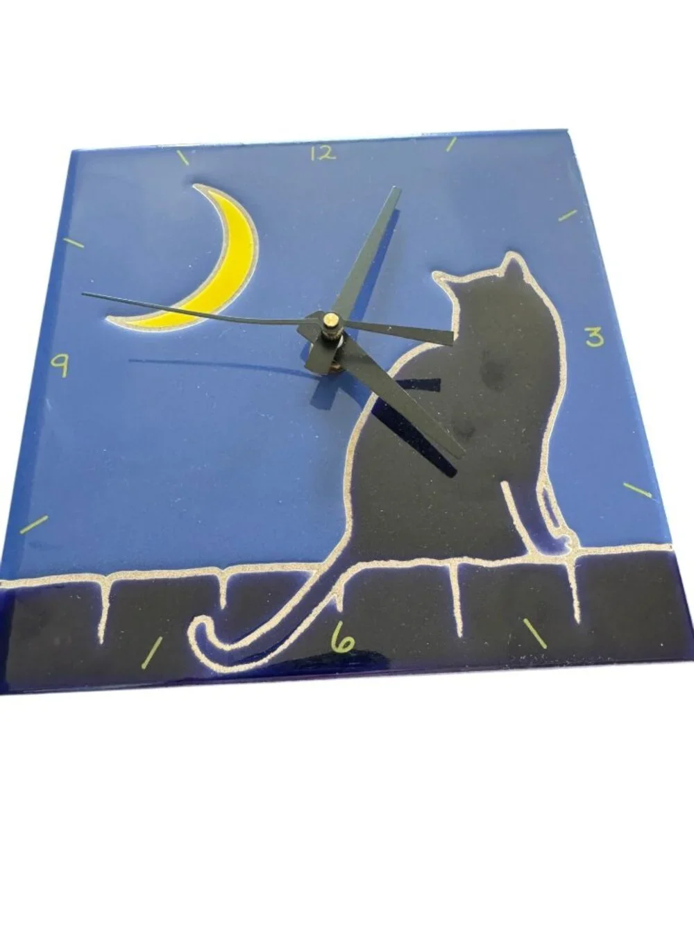 Moon & Cat Wall Clock With Quartex Movement 6